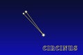 Constellation Circinus Royalty Free Stock Photo