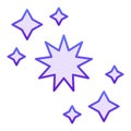 Constellation flat icon. Stars violet icons in trendy flat style. Astrology gradient style design, designed for web and