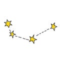 Constellation geometric illustration isolated on background