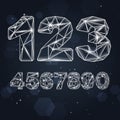 Constellation Geometric Numbers Royalty Free Stock Photo