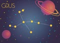 The constellation Grus Royalty Free Stock Photo