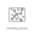 Constellation linear icon. Modern outline Constellation logo con