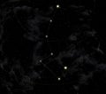 Constellation of the Little dipper Royalty Free Stock Photo