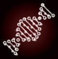Constellation Net Mesh DNA Molecule with Glare Spots