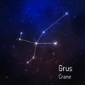Constellation in the night starry sky Royalty Free Stock Photo