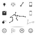 constellation and part of zodiacal system canser Aquarius icon. Detailed set of web icons. Premium quality graphic design. One of