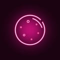 constellation and part of zodiacal system canser Pisces neon icon. Elements of web set. Simple icon for websites, web design,