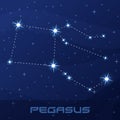 Constellation Pegasus, Winged Horse Royalty Free Stock Photo