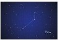 Constellation of Pictor Royalty Free Stock Photo