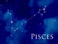 Constellation Pisces Royalty Free Stock Photo