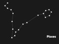 Constellation pisces Royalty Free Stock Photo