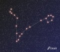 Constellation pisces Royalty Free Stock Photo