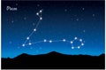 Constellation of Pisces Royalty Free Stock Photo