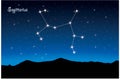 Constellation of Sagittarius Royalty Free Stock Photo