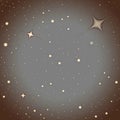 Background with stars - Brown Royalty Free Stock Photo