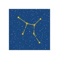 Constellation Starry Night Vector Illustration Design Royalty Free Stock Photo