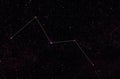 Constellations of Cassiopeia and Cepheus Royalty Free Stock Photo