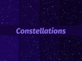 Constellations seamless pattern set. Starry night sky map. Cluster of stars and galaxies. Deep space. Vector illustration Royalty Free Stock Photo