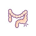 Constipation RGB color icon Royalty Free Stock Photo