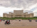 Constitutiei square from bucharest and parliament house Royalty Free Stock Photo