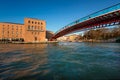 Constitution Bridge and Ferrovia Station in Venice Italy