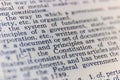Constitution dictionary definition closeup II Royalty Free Stock Photo