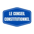 Constitutional council in France in French language