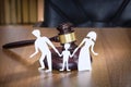 Constitutional Court Decision Divorce and Children. Right of children to choose when divorcing parents. Royalty Free Stock Photo