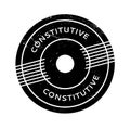 Constitutive rubber stamp