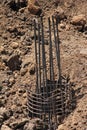 Constraction site. Bore-hole Royalty Free Stock Photo