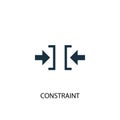 Constraint icon. Simple element
