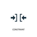 Constraint icon. Simple element