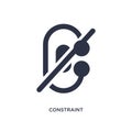 constraint icon on white background. Simple element illustration from geometric figure concept Royalty Free Stock Photo