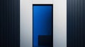 Construct an HD image that evokes a sense of sophistication, using black and blue tones in a minimalist composition.