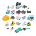 Construct icons set, isometric style