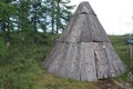 A sacral building in a Yurt in the Holy place in Sayan