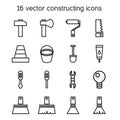 Constructing and building icons set