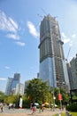 The constructing skyscraper Royalty Free Stock Photo