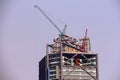 Constructing a skyscraper in reforma, mexico city I Royalty Free Stock Photo