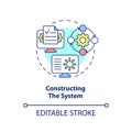 Constructing system concept icon Royalty Free Stock Photo