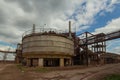 Abandoned chemical factory Royalty Free Stock Photo