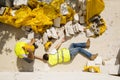 Construction accident Royalty Free Stock Photo