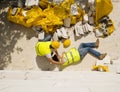 Construction accident Royalty Free Stock Photo