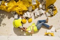 Construction accident Royalty Free Stock Photo