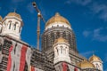 Construction of the Nation Salvation Cathedral in Bucharest - Catedrala Mantuirii Neamului. Royalty Free Stock Photo