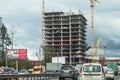 Construction of apartment houses in the Russian capital - Moscow.