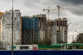 Construction of apartment houses in the Russian capital - Moscow.