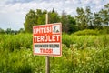 `Construction Area Authorized Personnel Only` sign Royalty Free Stock Photo