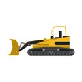 Construction backhoe isolated Royalty Free Stock Photo