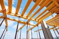 Construction beam falsework for concrete building